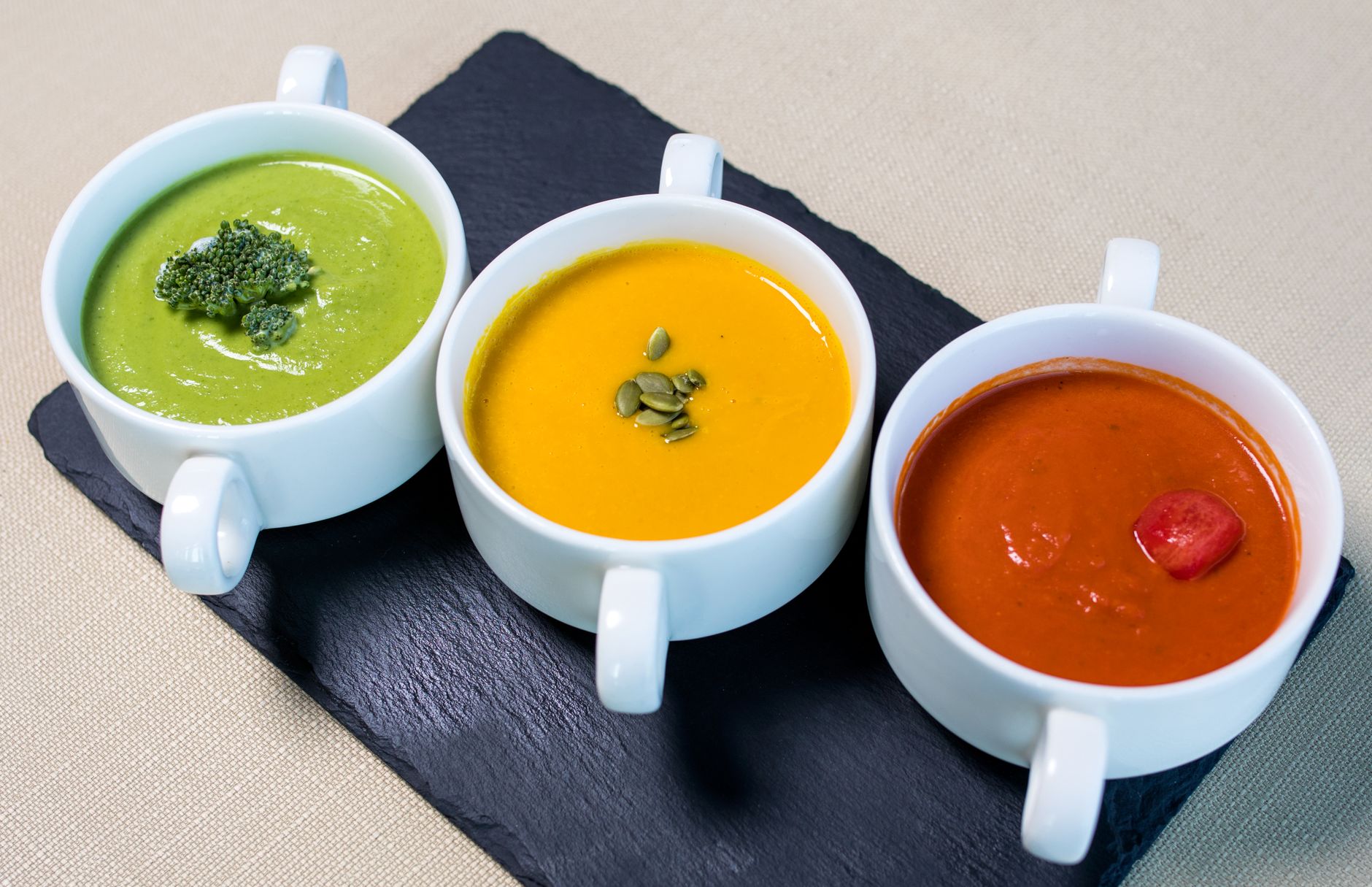 Vegetable Soup plated and ready to serve