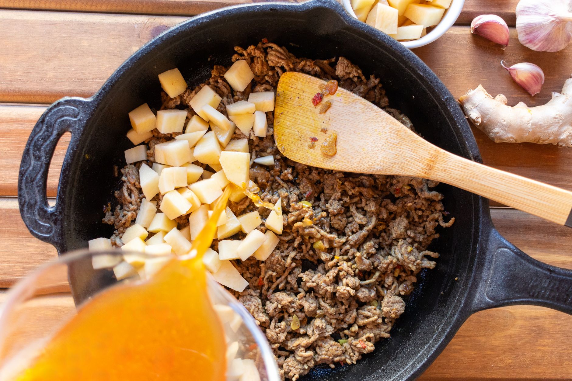Shepherd's Pie Skillet plated and ready to serve
