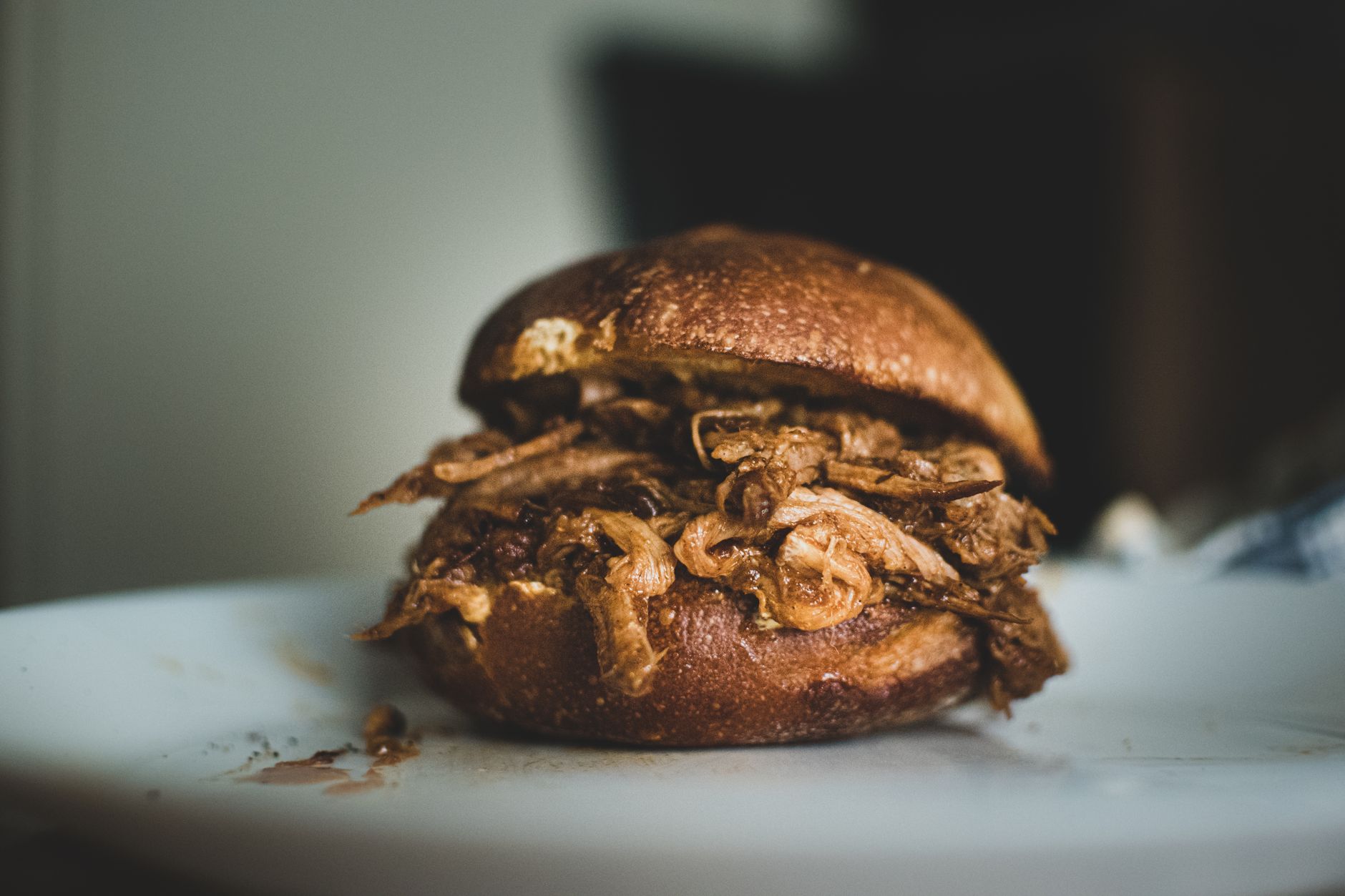 Pulled Pork Sliders plated and ready to serve