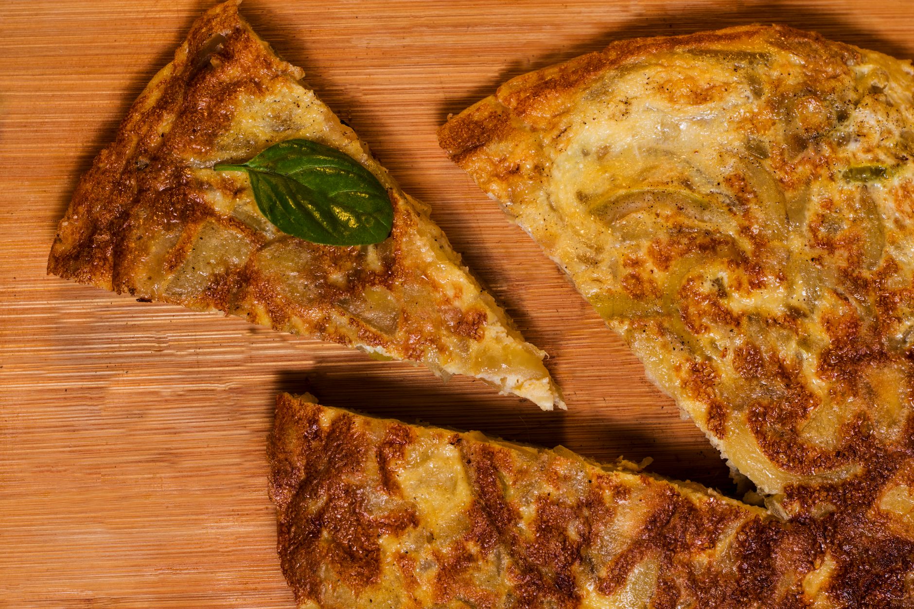 Spanish Tortilla Española plated and ready to serve
