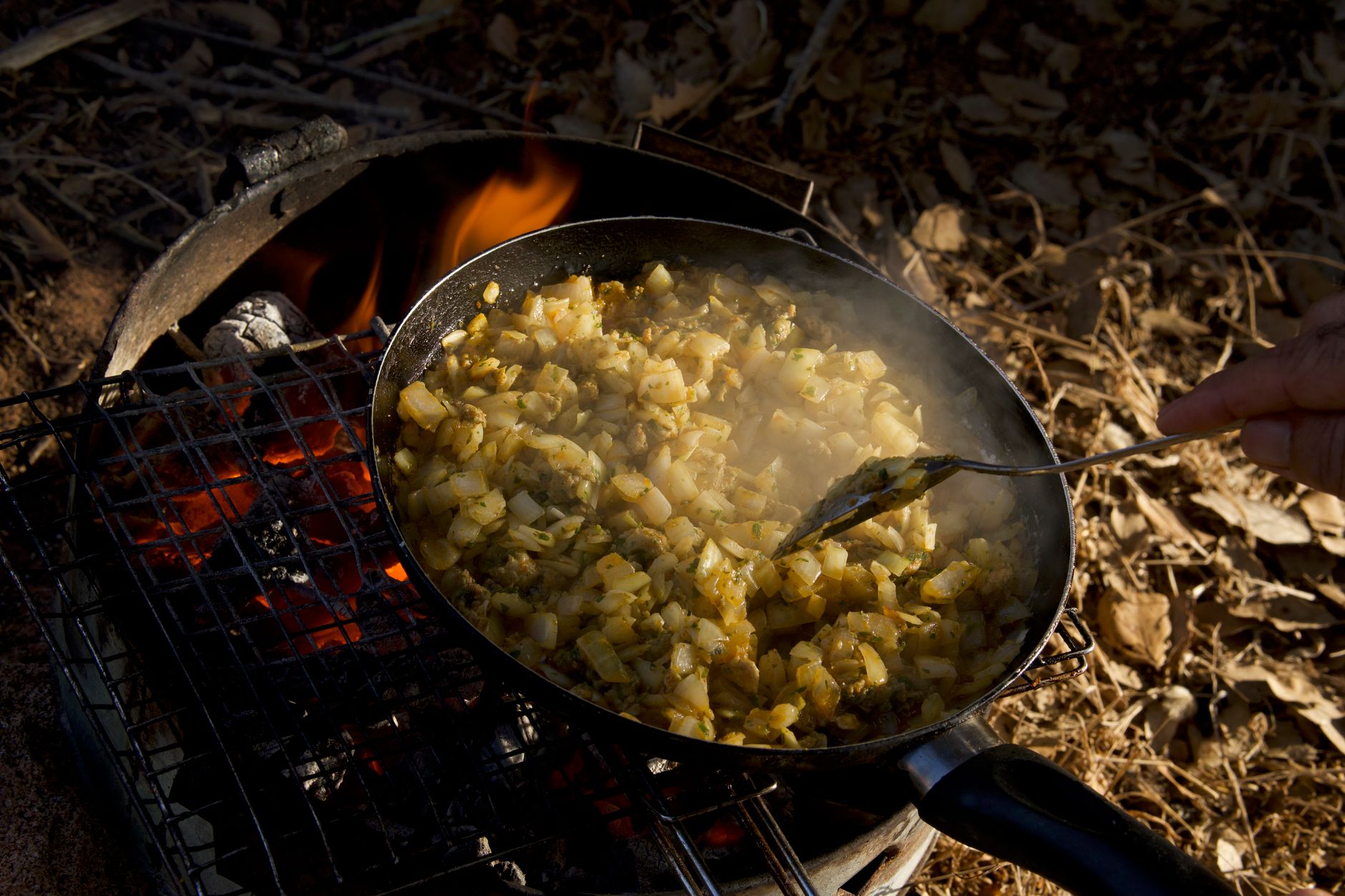 Potato Hash plated and ready to serve