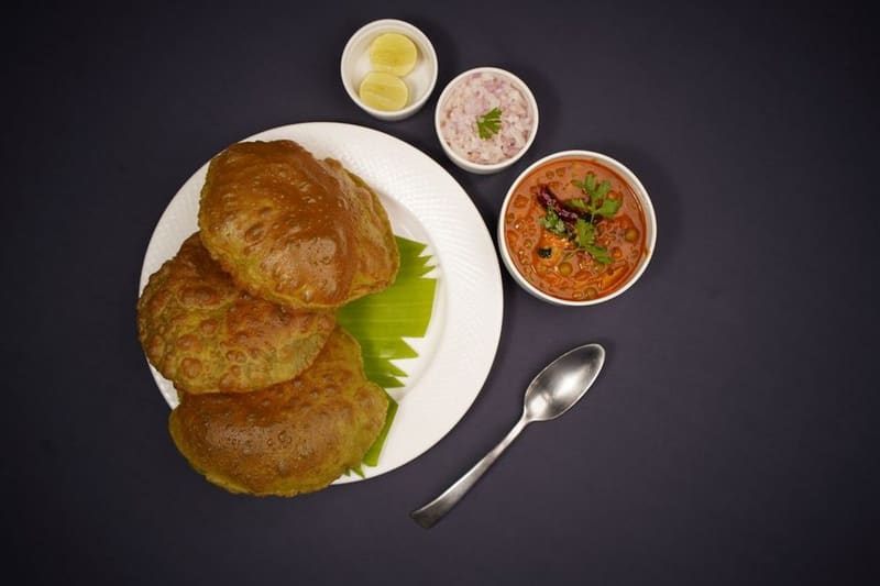 Indian Masala Omelette plated and ready to serve